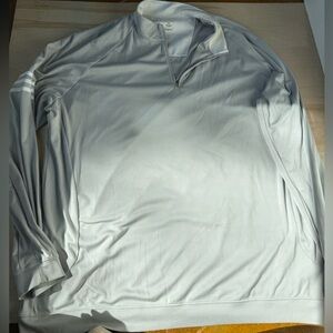 Adidas ClimaLite White Quarter-Zip Pullover